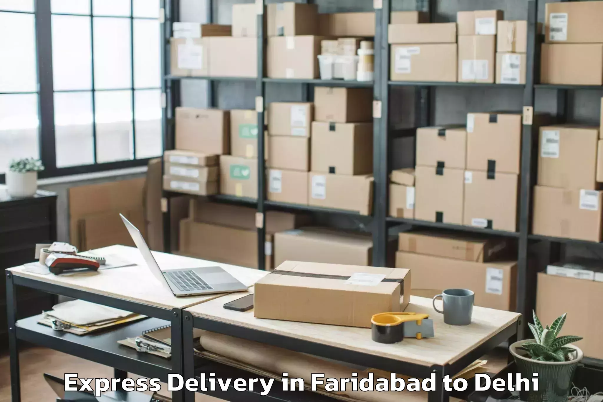 Book Faridabad to Model Town Express Delivery Online